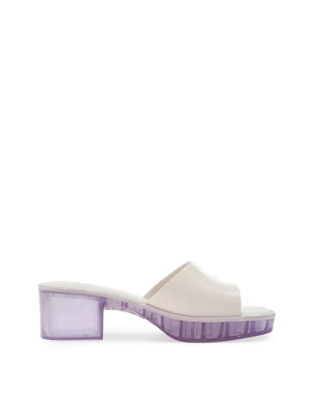 Melissa Pink Translucent Block-Heel Sandals