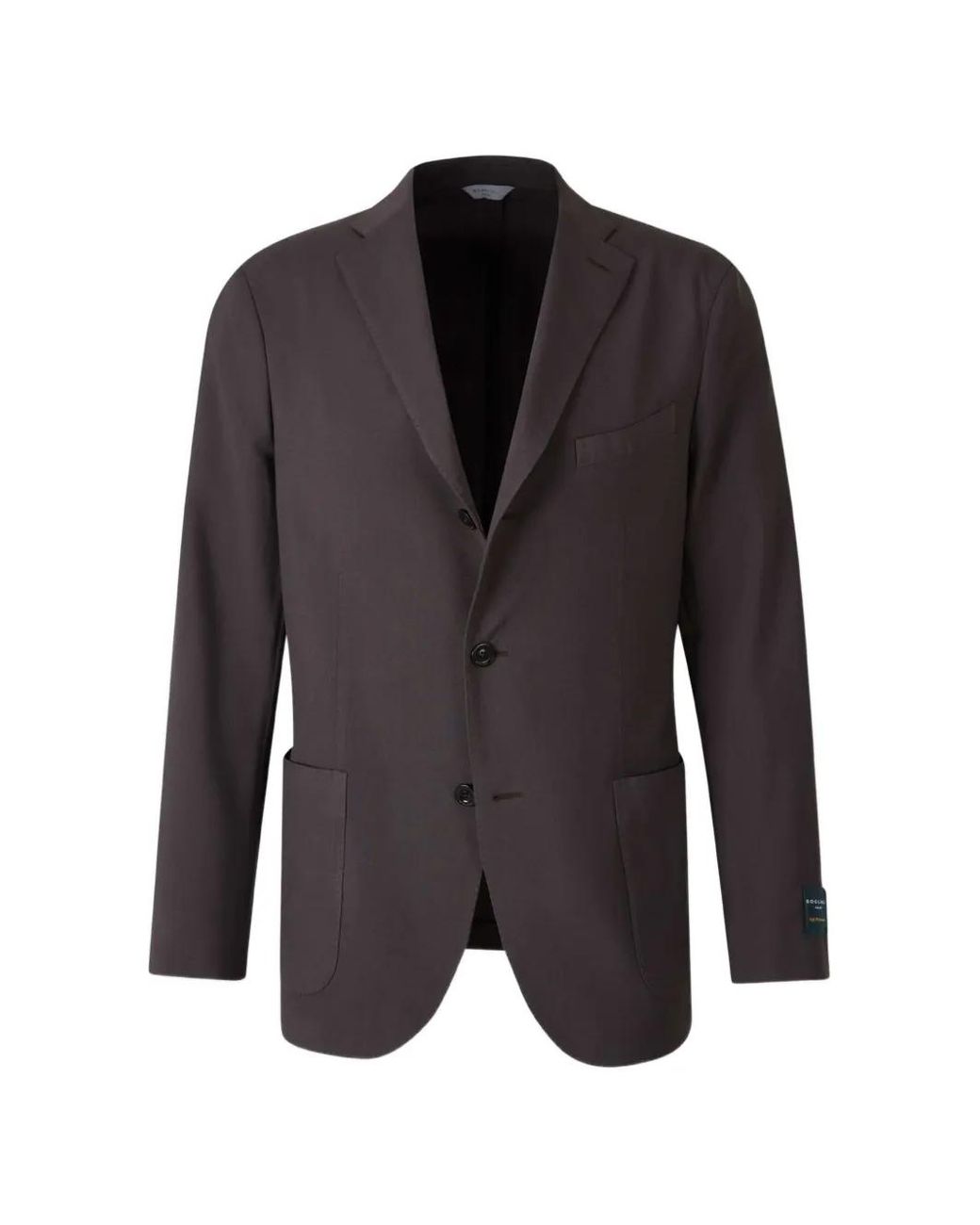 Boglioli Black Single-Breasted Notch-Lapel Jacket for men