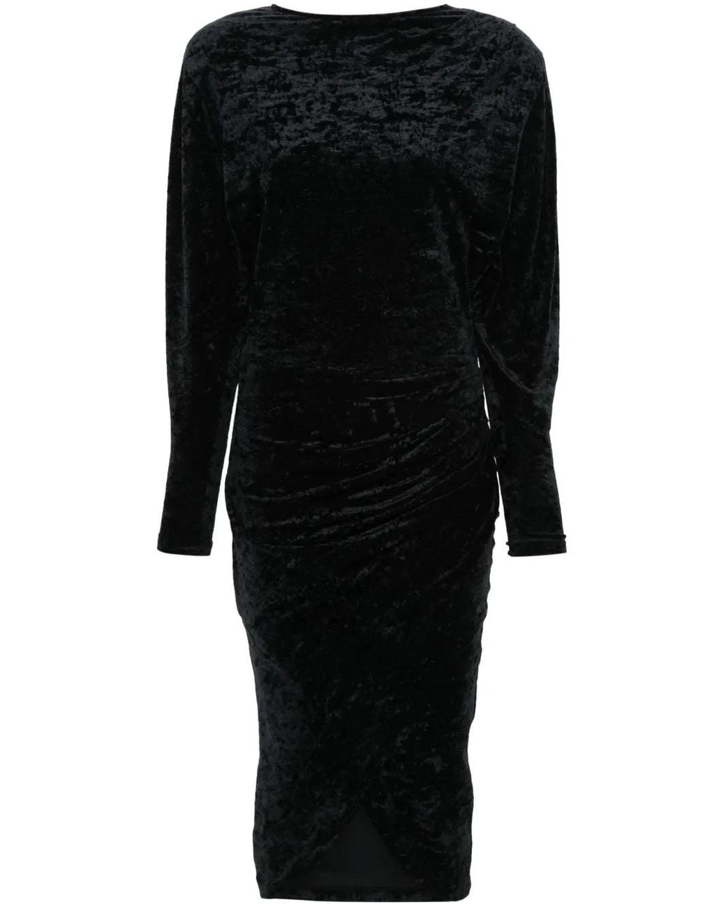 Isabel Marant Black Hadley Velvet Dress