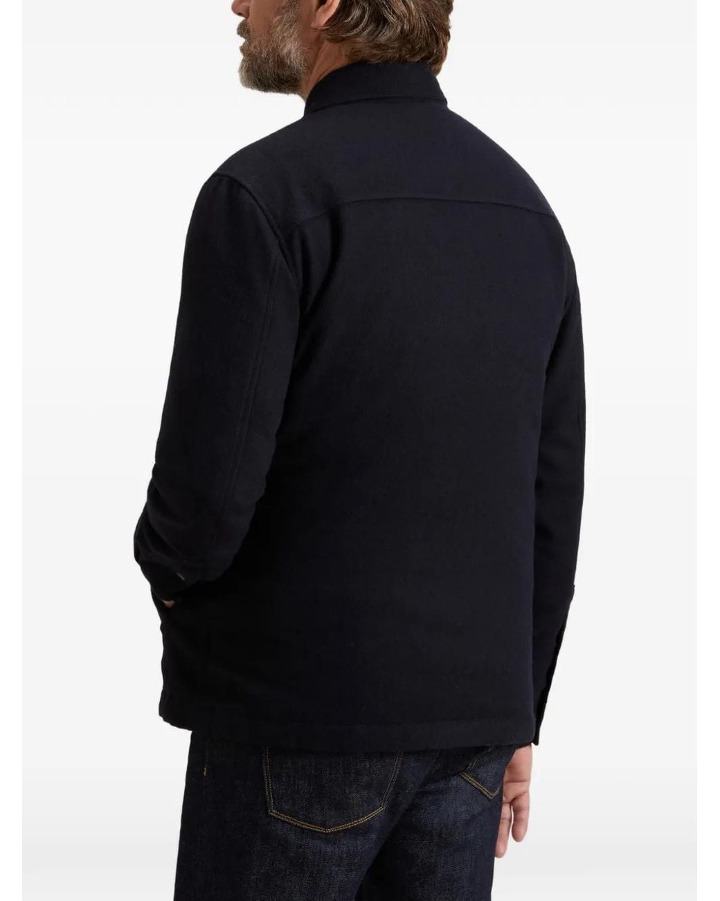 Woolrich Blue Alaskan Shirt Jacket for men