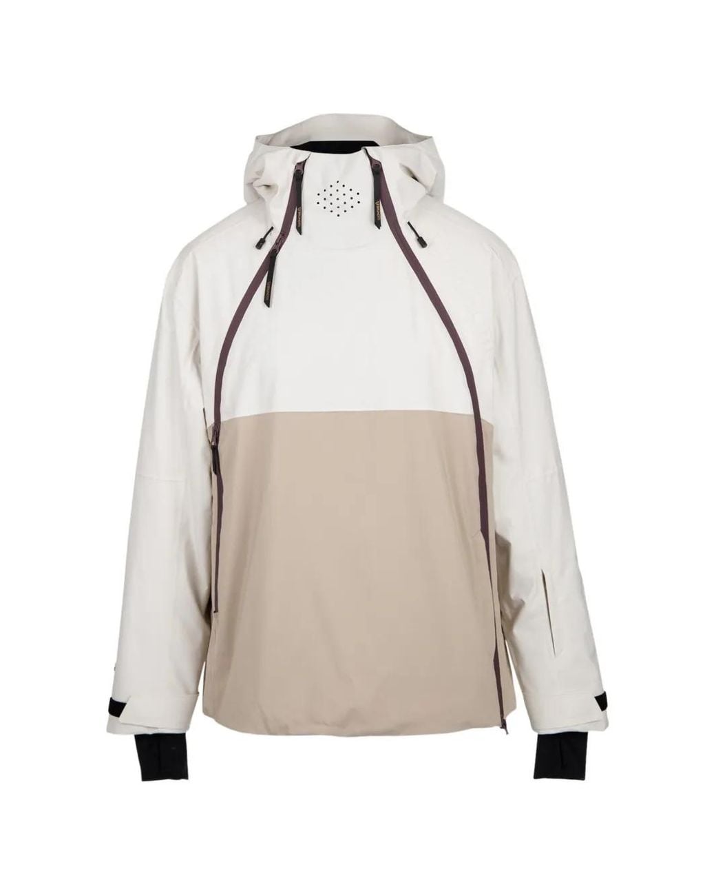 Brunotti Joy Colour-Block Hooded Jacket in Natural | Lyst