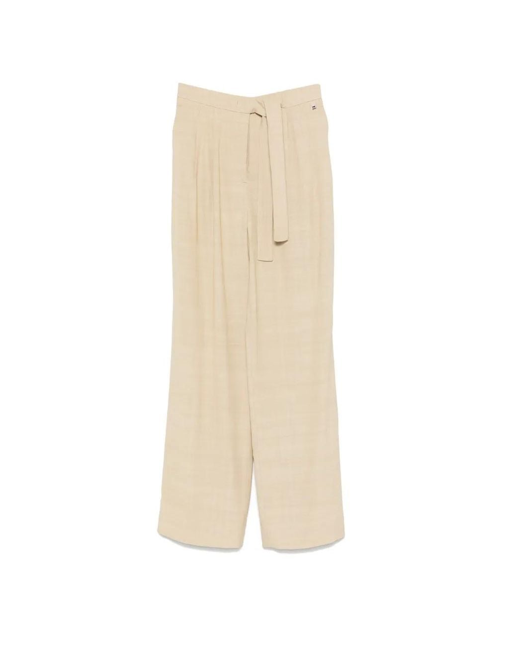 Herno White Pantalon À Taille Élastiquée