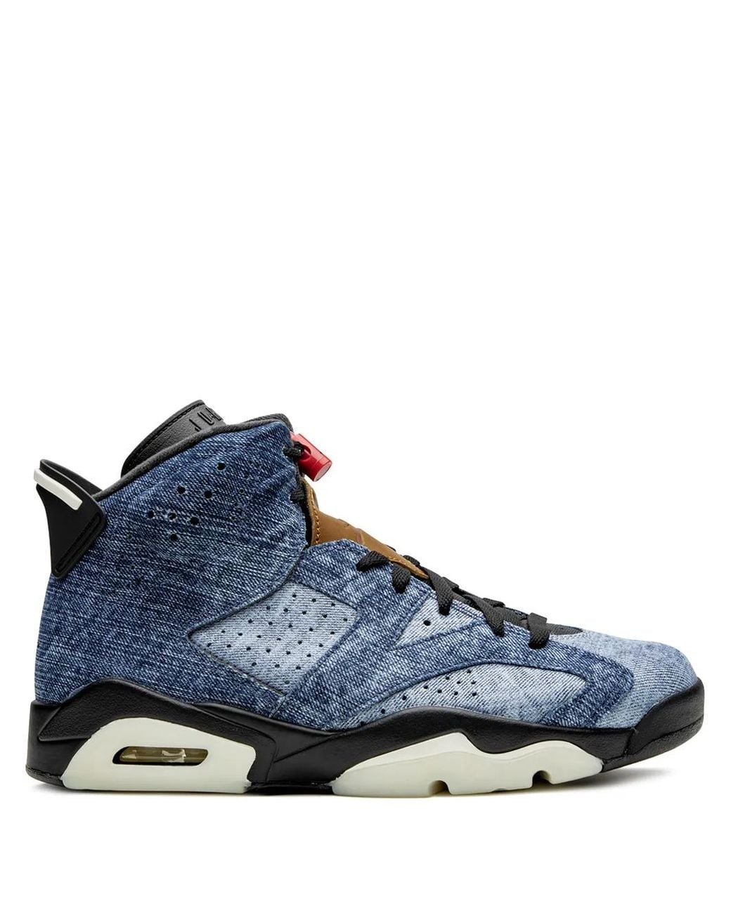 Nike Blue Air 6 'black Washed Denim' Shoes for men