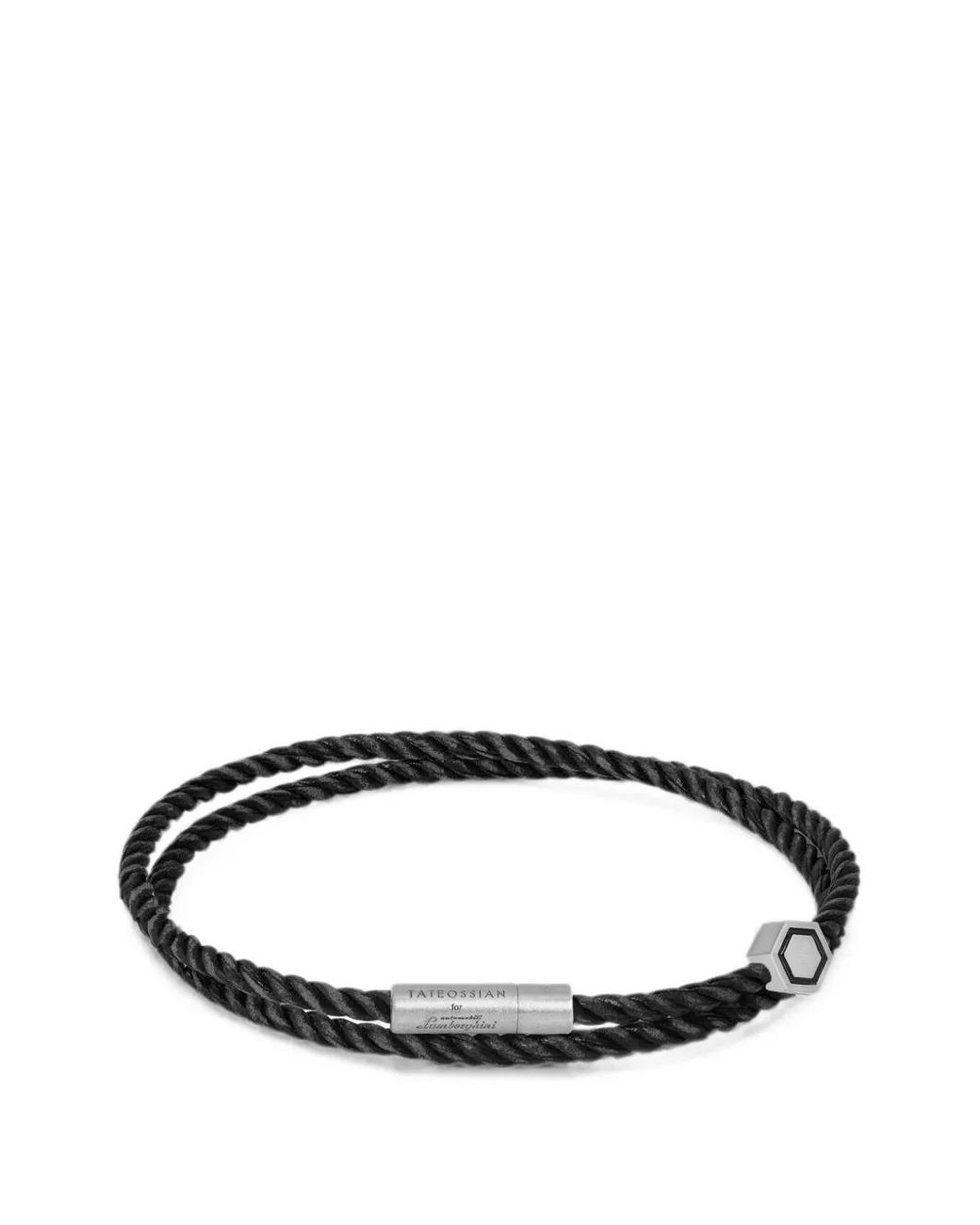 Tateossian Metallic Double-Wrap Rope Bracelet