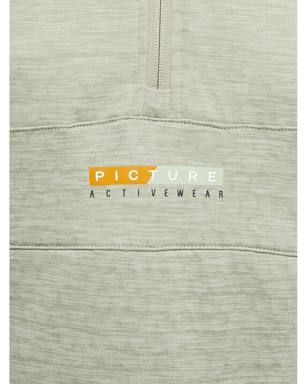 Picture Green Zip-Up Top