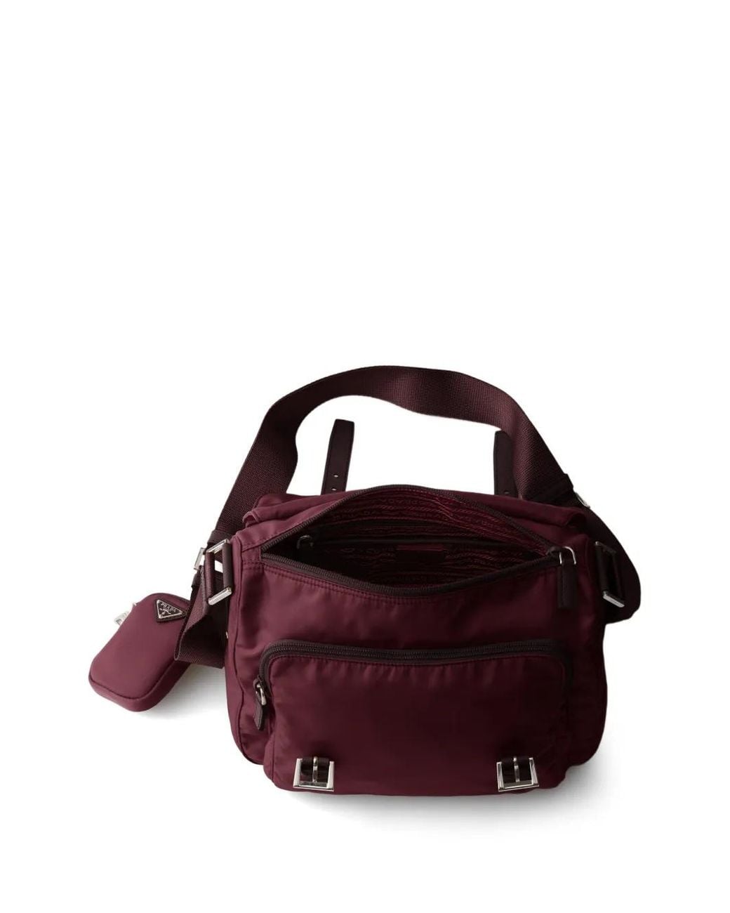 Prada Purple Sac Porté Épaule Re-Nylon