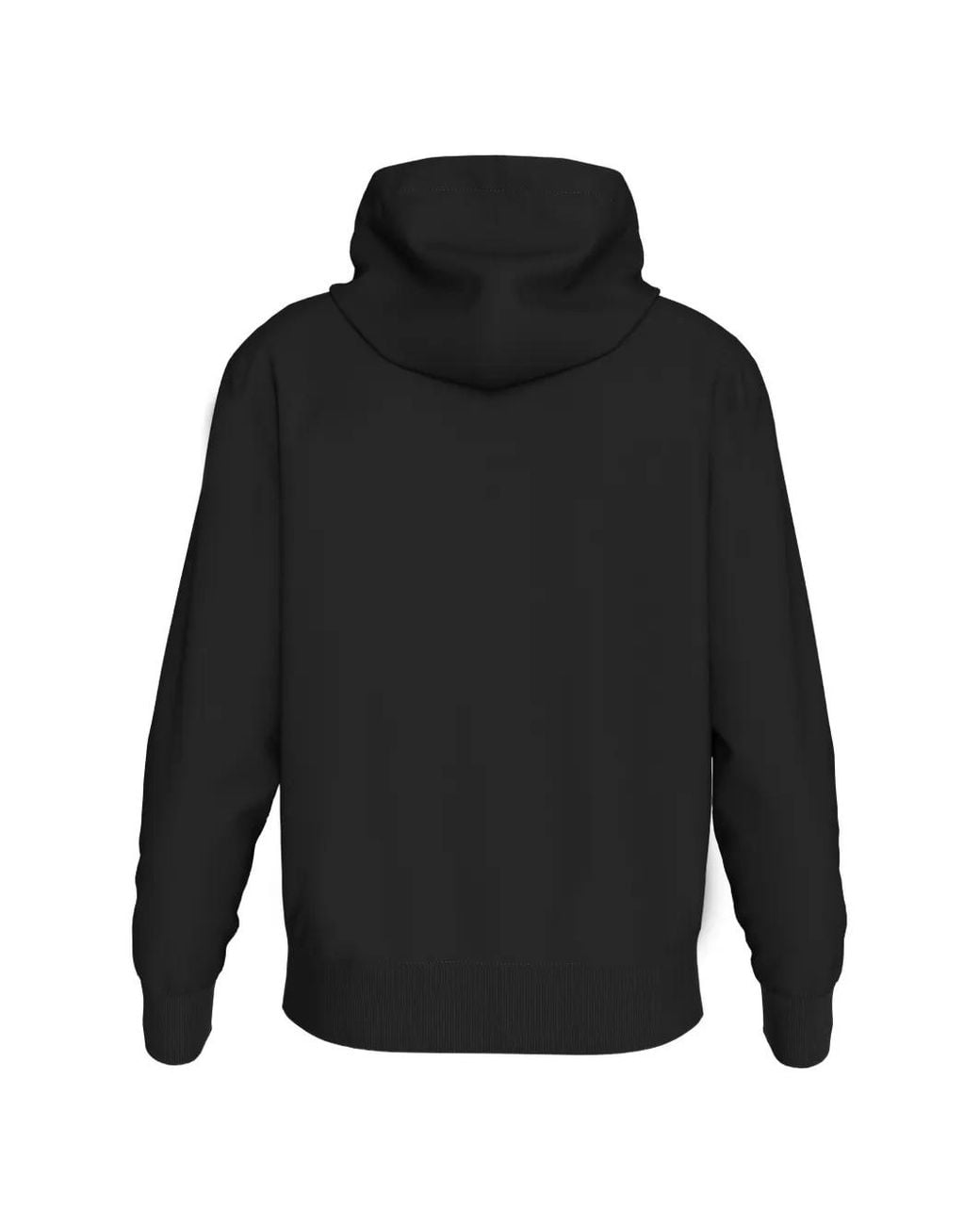 Calvin Klein Black Logo-Patch Hoodie for men