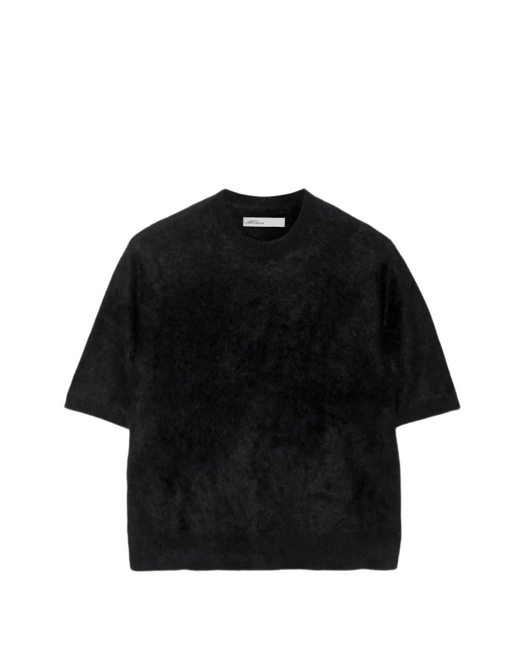 AllSaints Black Ada Cashmere Relaxed-Fit T-Shirt