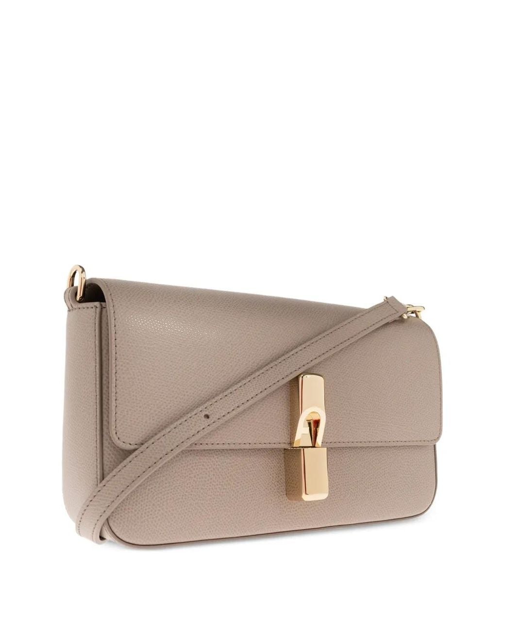 Borsa A Tracolla Iride Con Logo di Furla in Natural