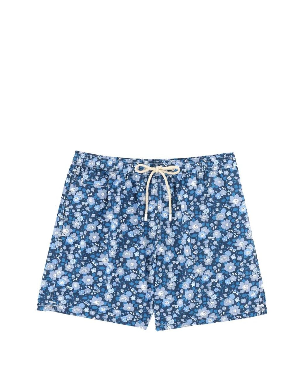 Mc2 Saint Barth Blue Lighting Micro Swim Shorts With Print for men