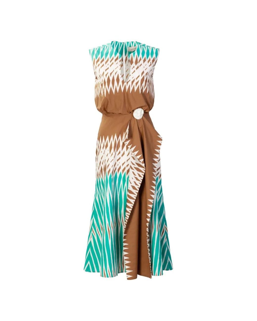 Silvia Tcherassi White Kendall Printed Dress