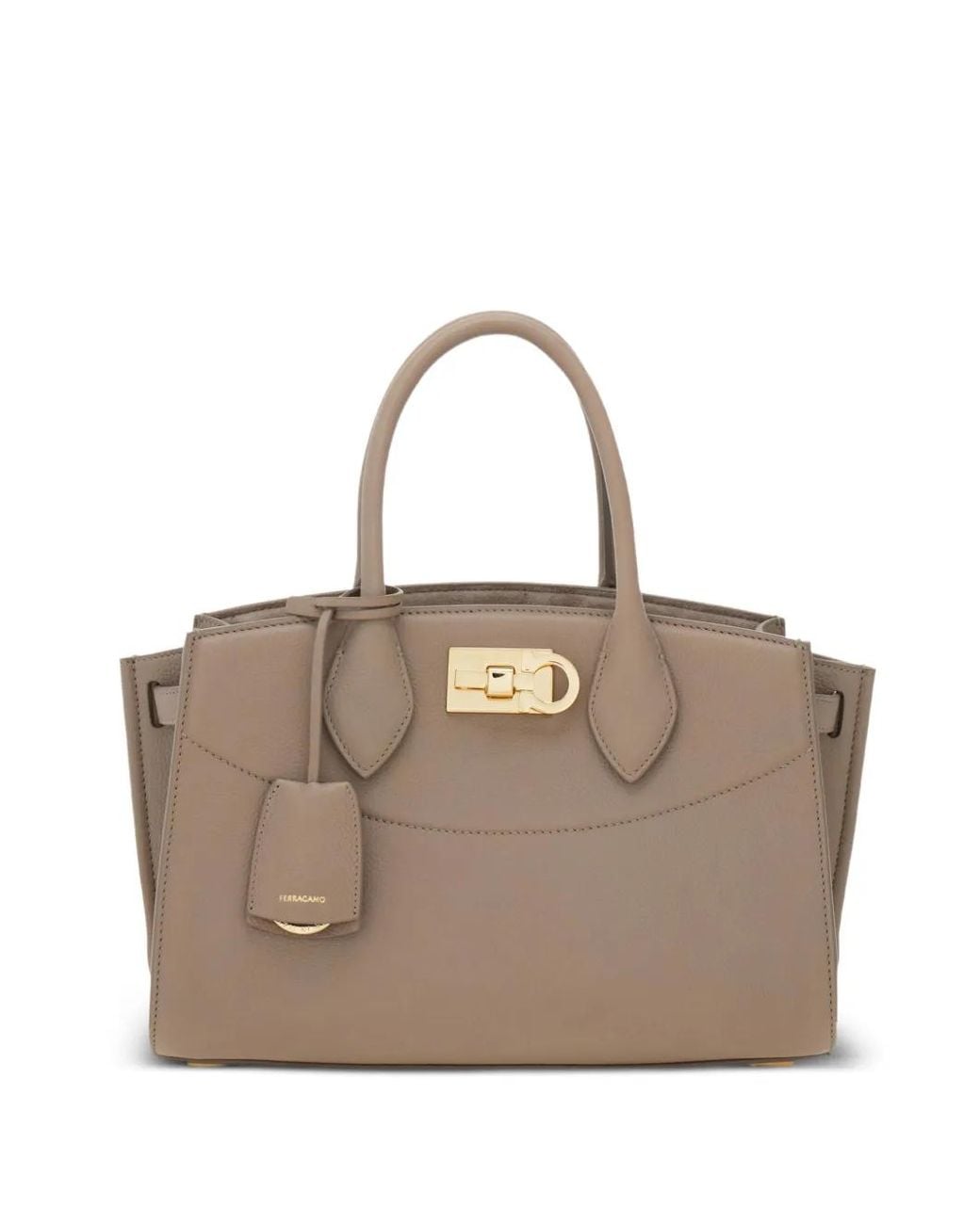 Ferragamo Natural Studio Soft Bag (M)