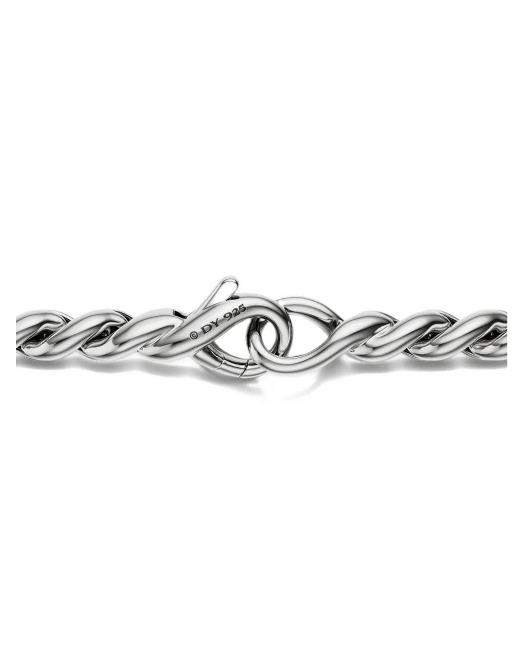 David Yurman White Sculpted Cable Necklace for men
