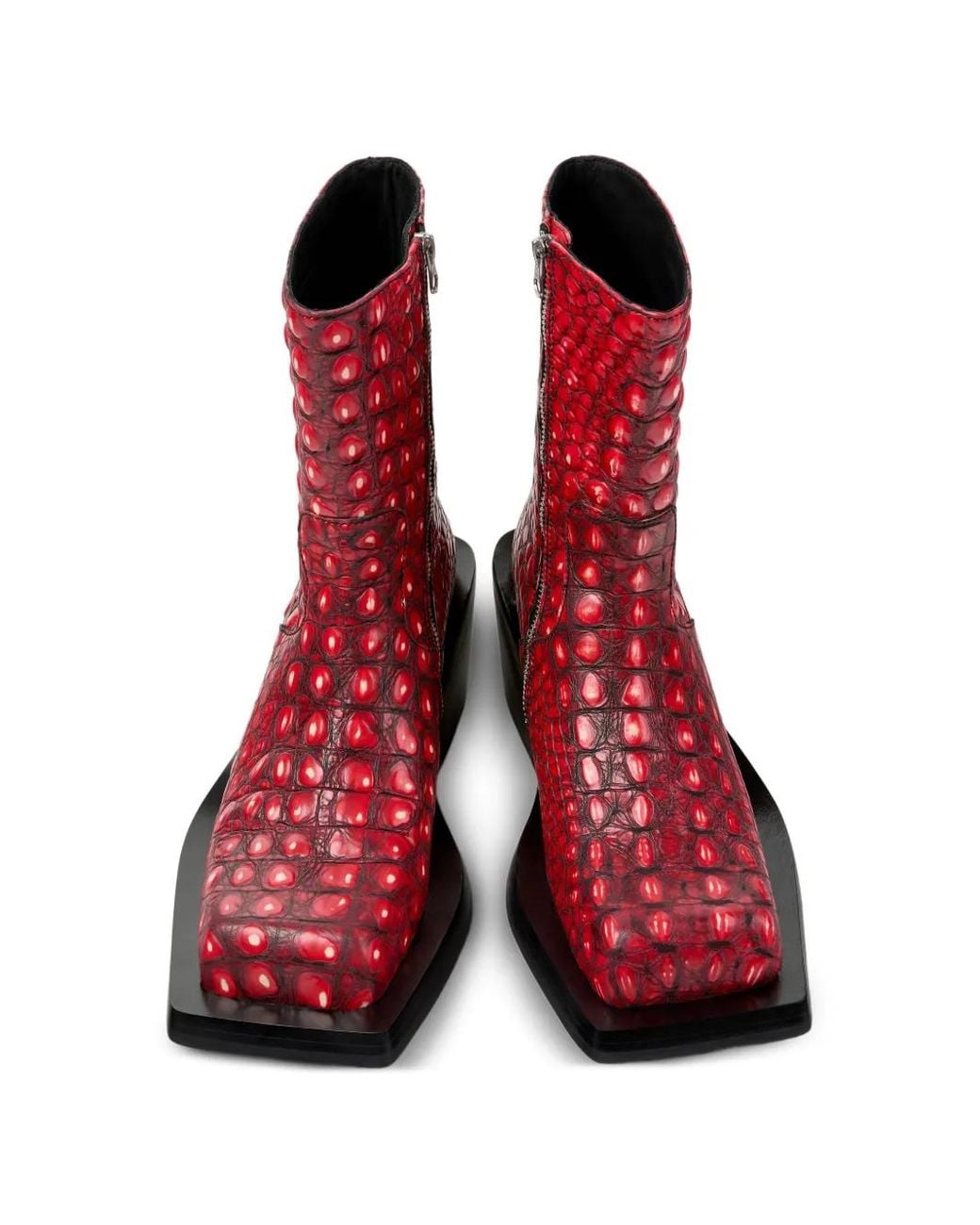 CAMPERLAB Red Strukturierte Stiefeletten