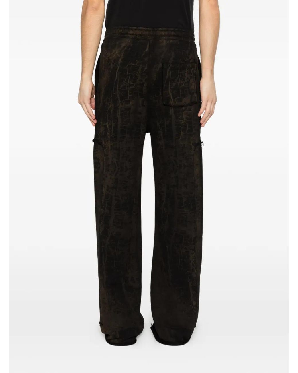 Etudes Studio Black Cracked Track Pants