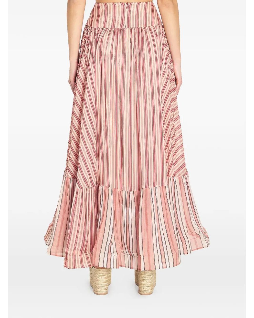 Zimmermann Pink Rebellion Midi Skirt