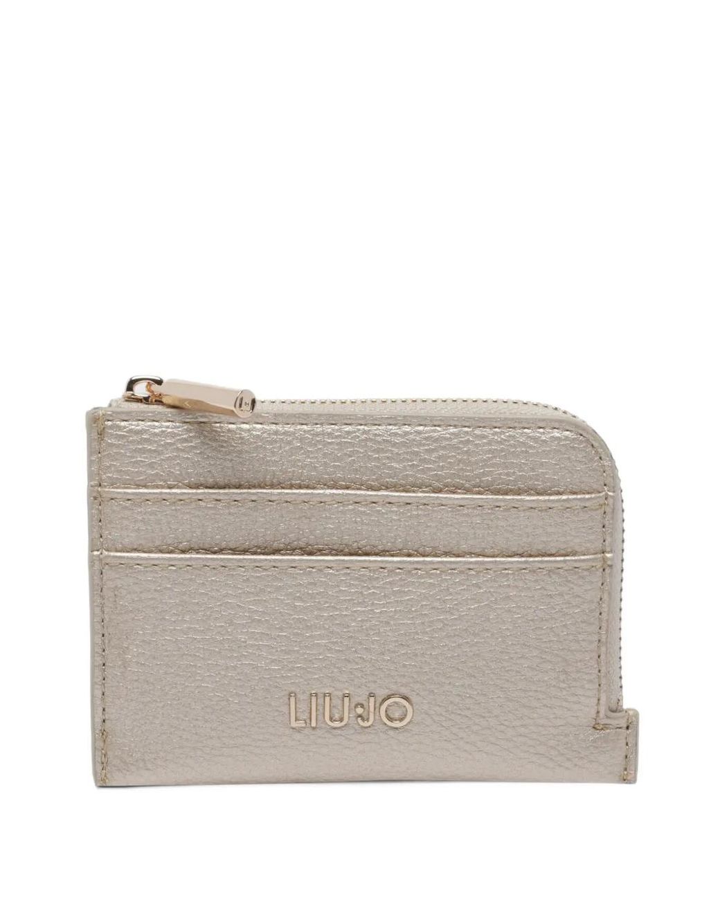 Liu Jo Gray Card Holder With Zip