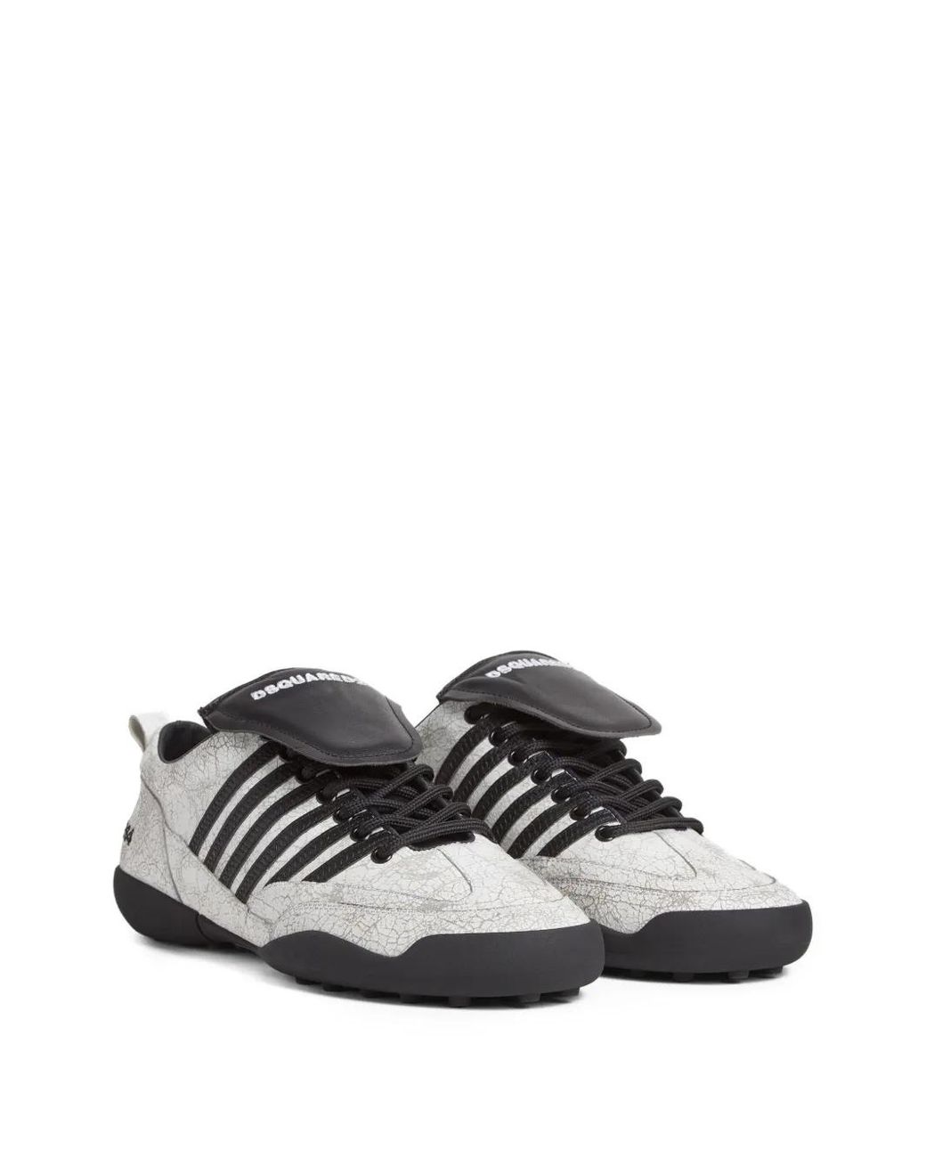 DSquared² Black Logo-Embroidered Sneakers for men