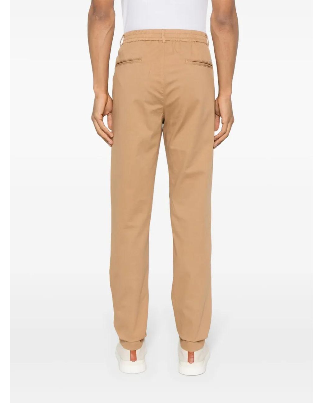 Peserico Natural Tapered Chino Trousers for men