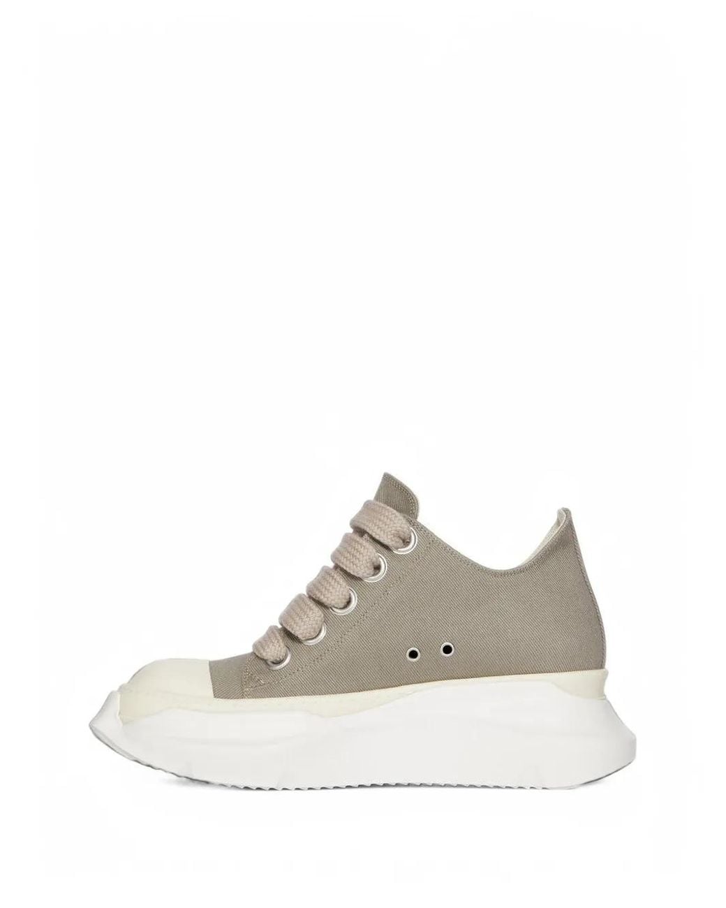 Rick Owens White Jumbolace Abstract Low Sneakers for men