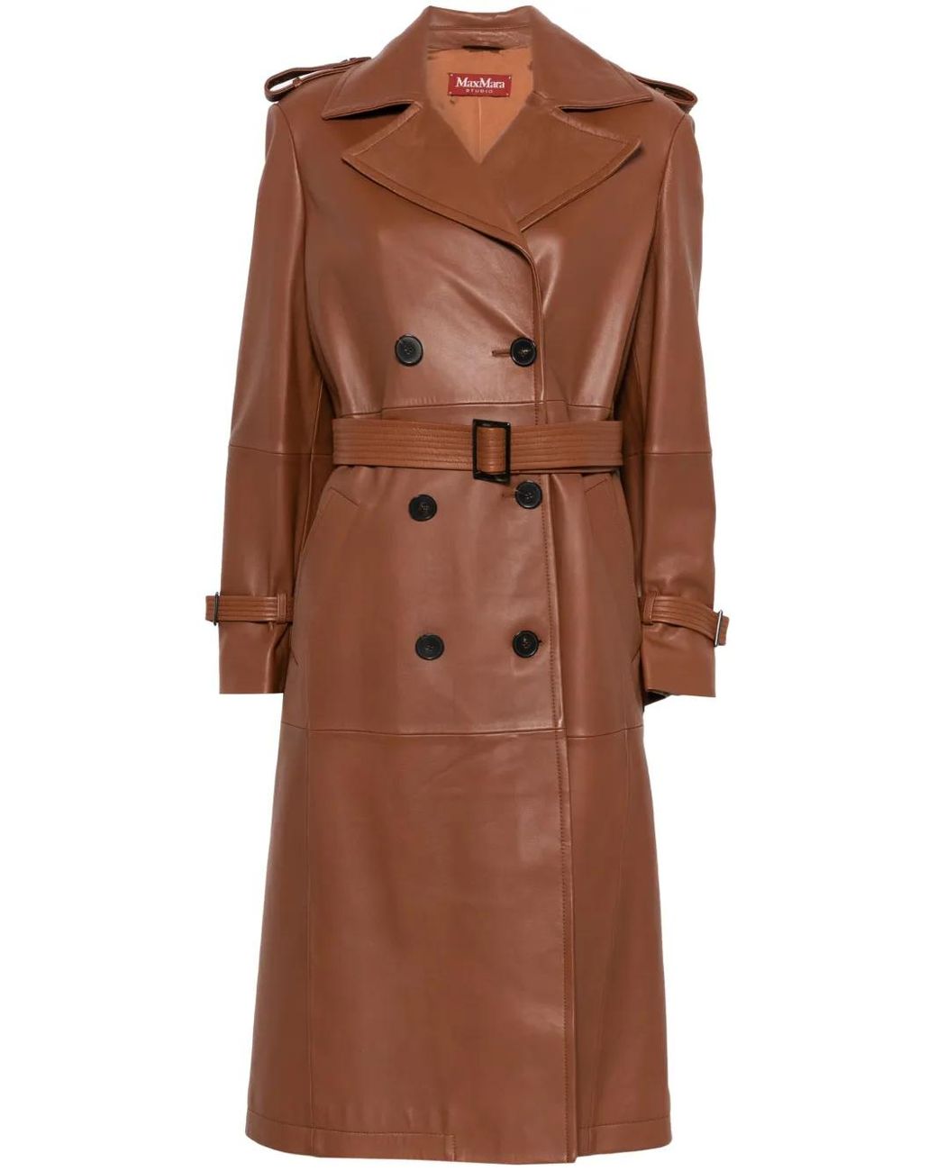 Max Mara Brown Cotton Coat main image 1