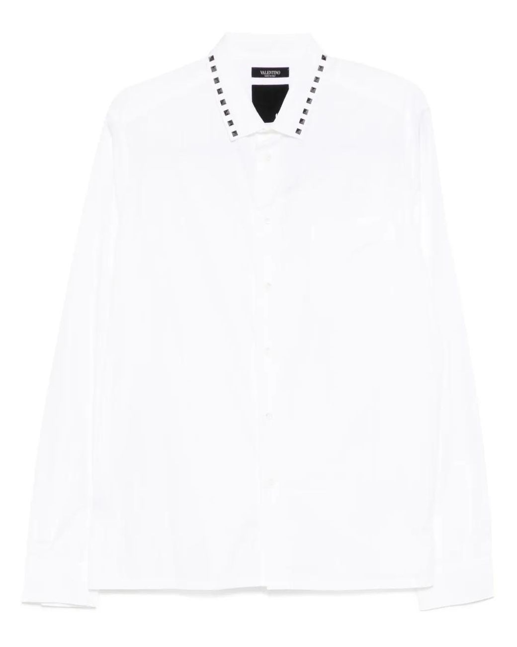 Valentino Garavani White Rockstud Detailing Shirt for men