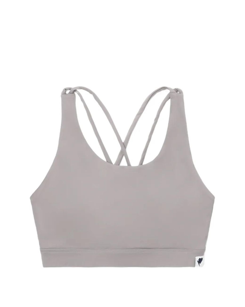 A Bathing Ape Gray Crossover Straps Sport Bras