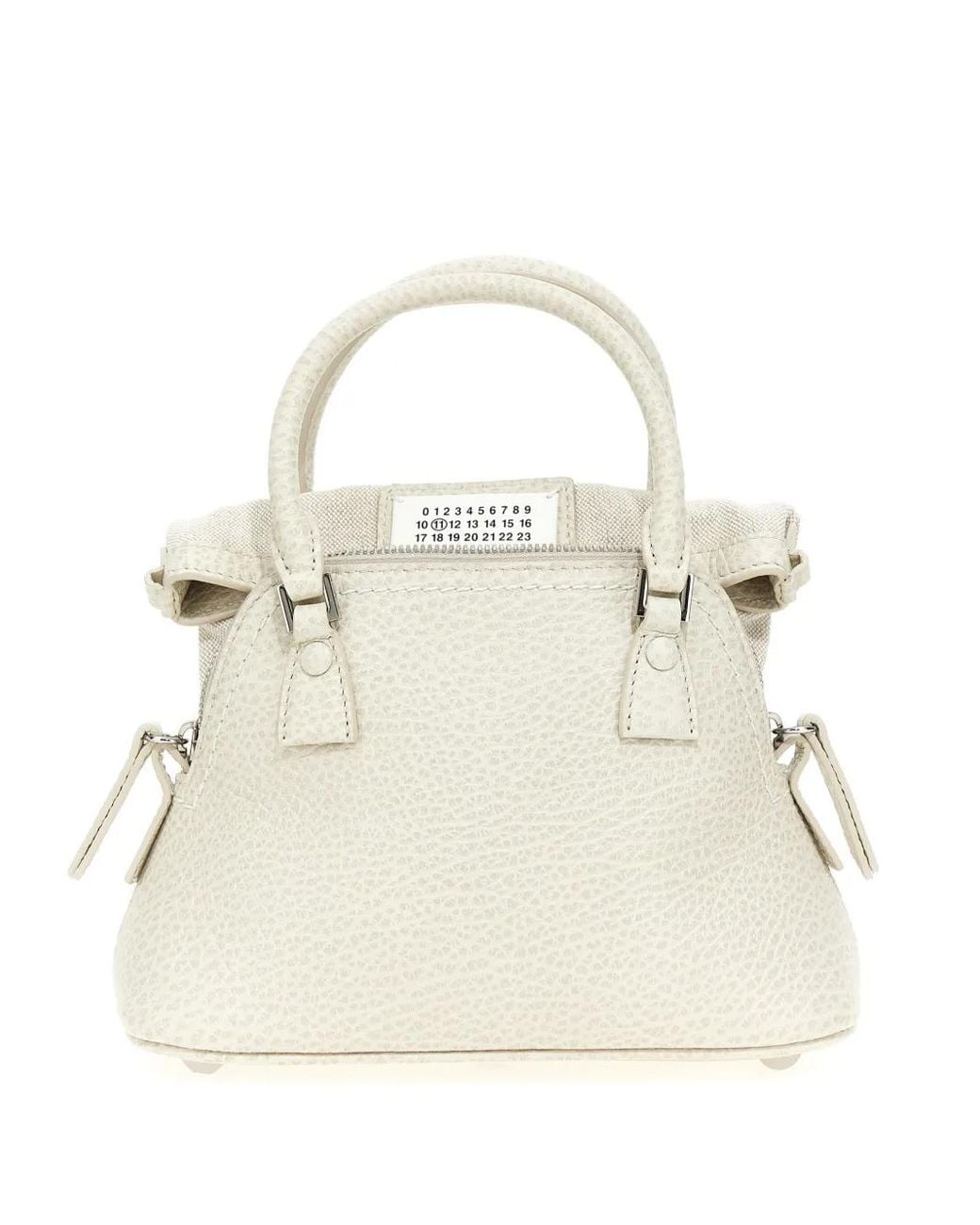 Maison Margiela White Micro '5ac' Tote Bag