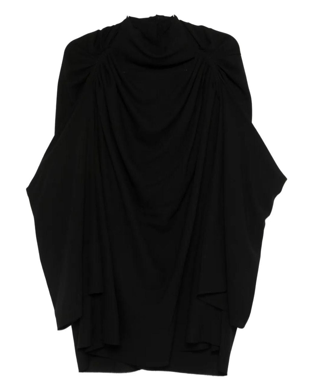 Rick Owens Black Draped Dress