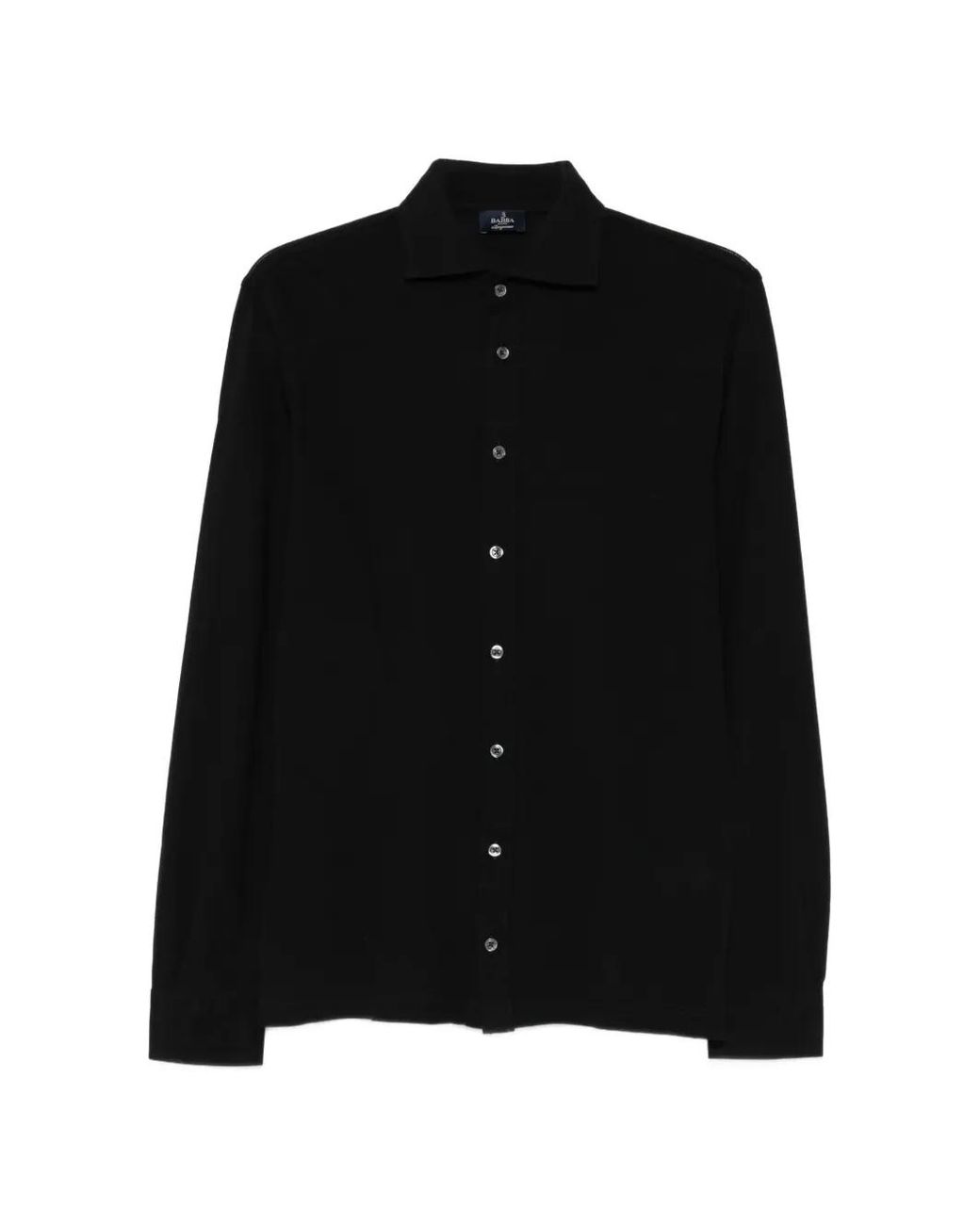 Barba Napoli Black Long-Sleeve Shirt for men