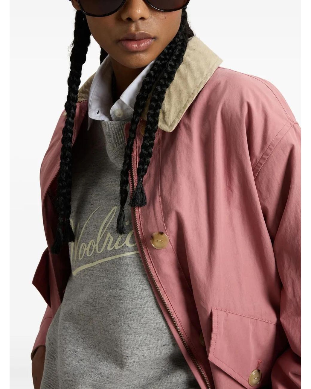 Woolrich Pink Shirt Jacket