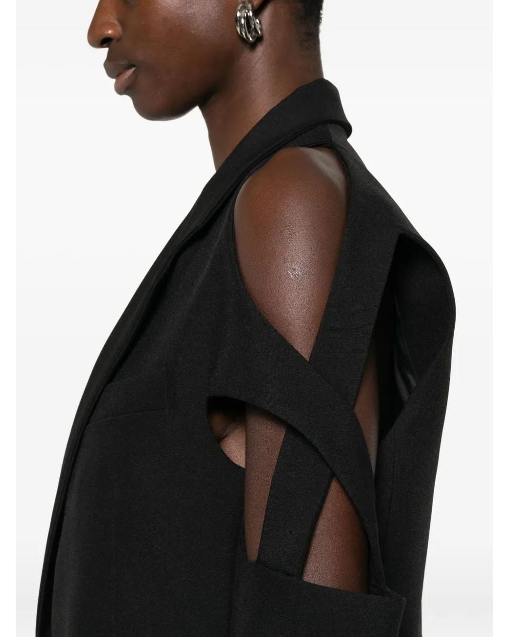 Coperni Black Cut-Out Blazer