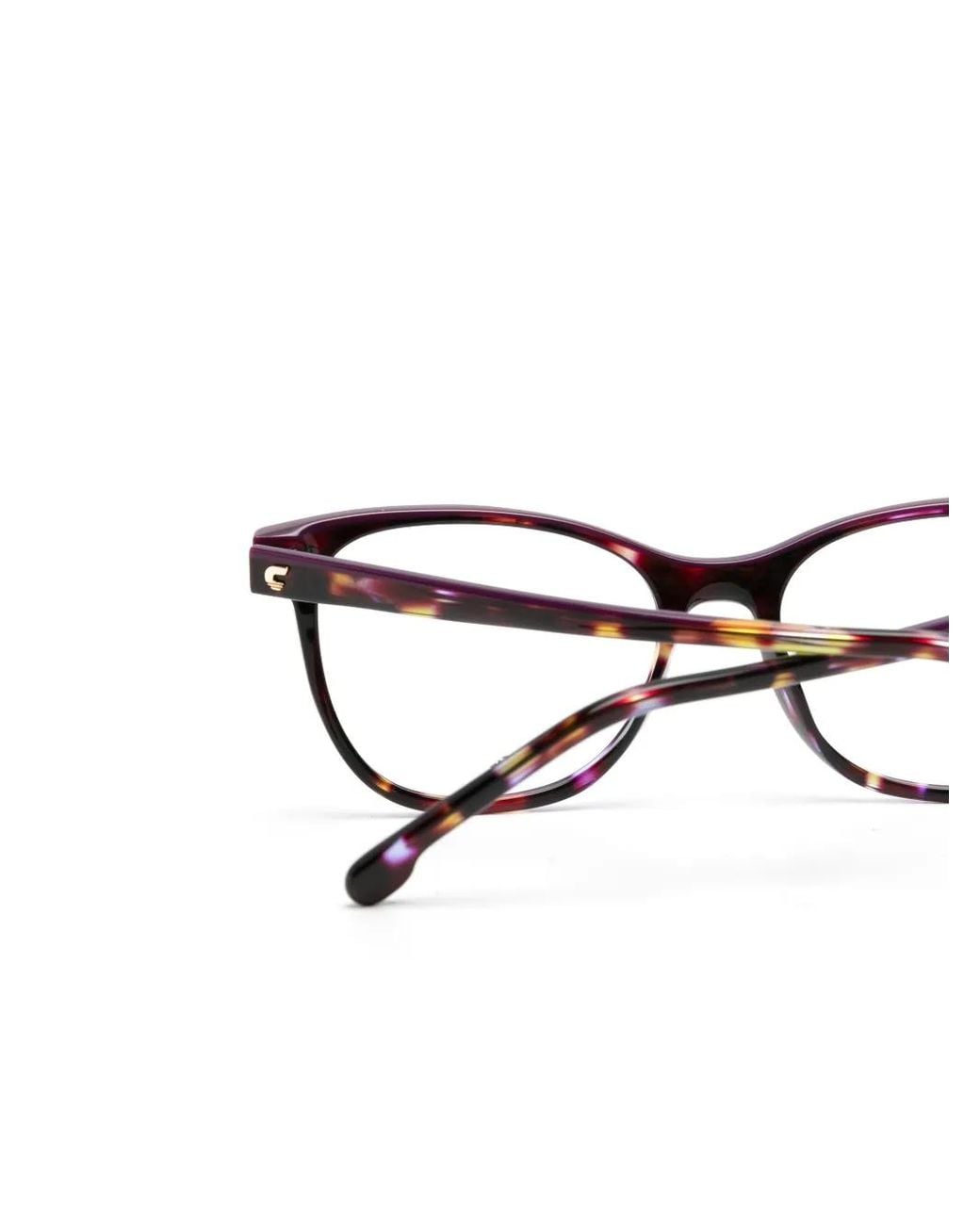 Carrera Black Tortoiseshell-Effect Cat-Eye Glasses