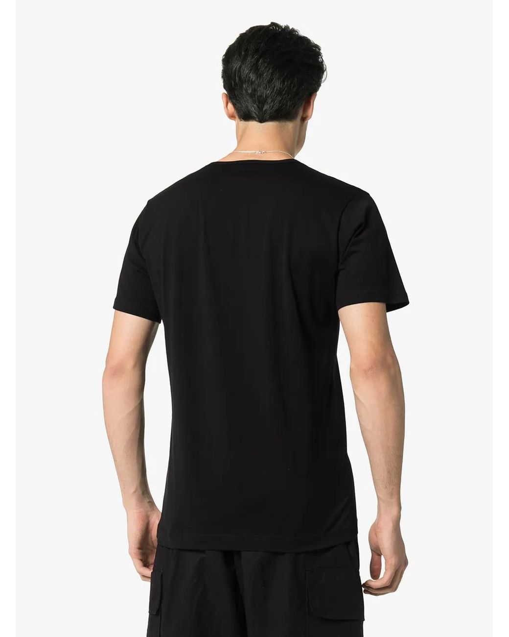Sunspel Black Superfine Cotton T-Shirt for men