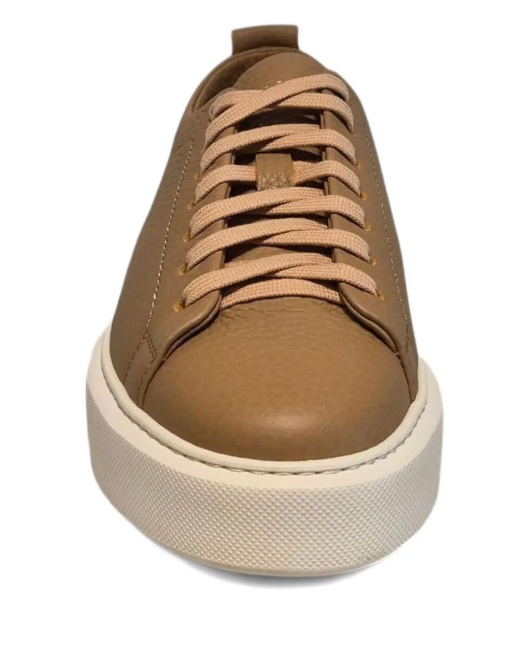 Henderson Brown Leather Platform Sneakers