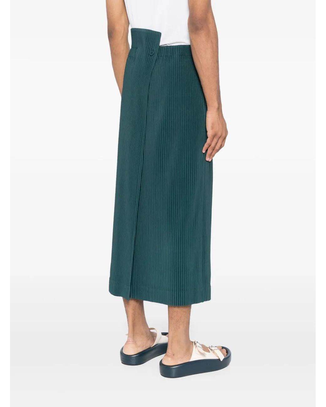 Homme Plissé Issey Miyake Green Colour Palette 1 Skirt for men