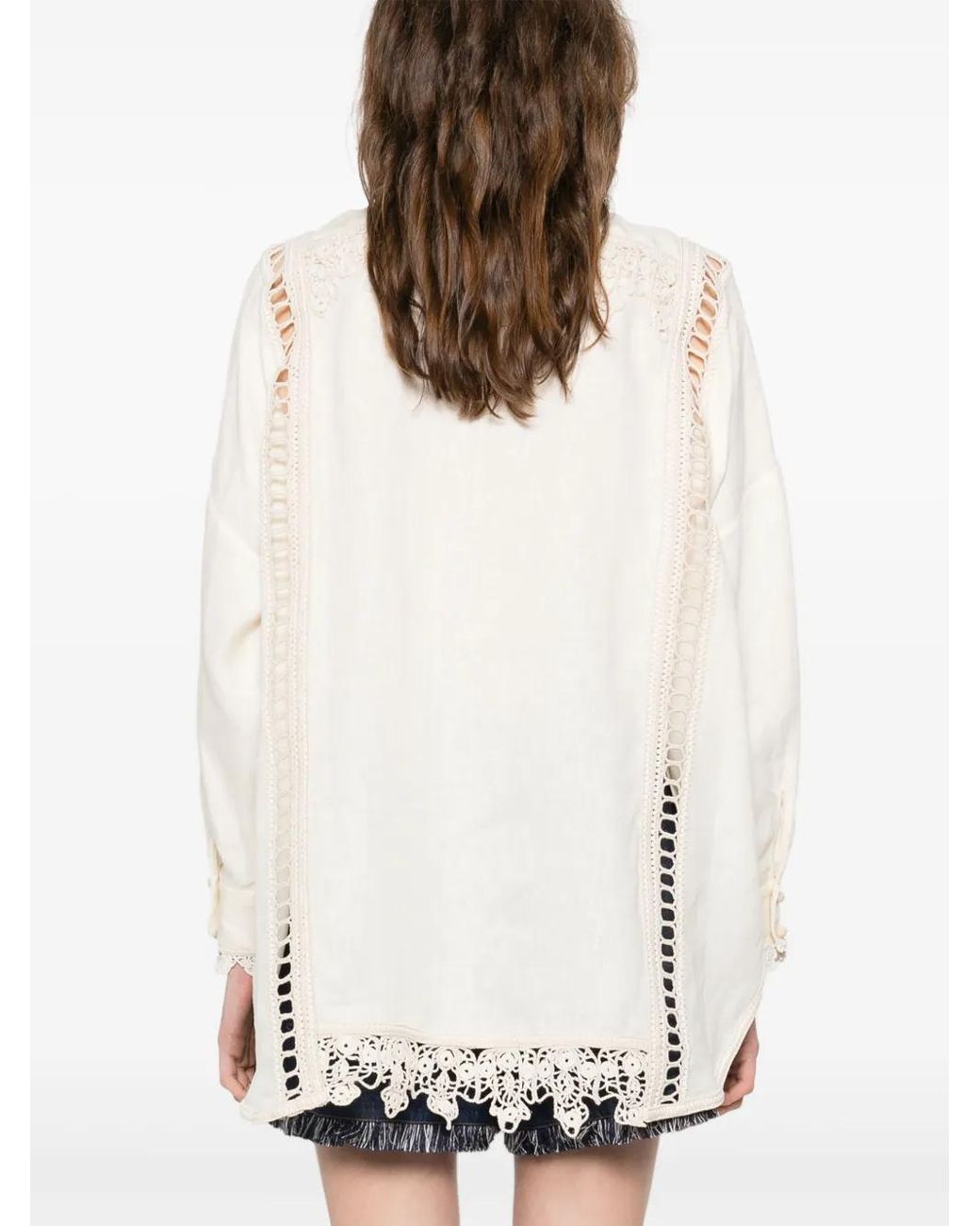 Zimmermann White Illuminate Blouse