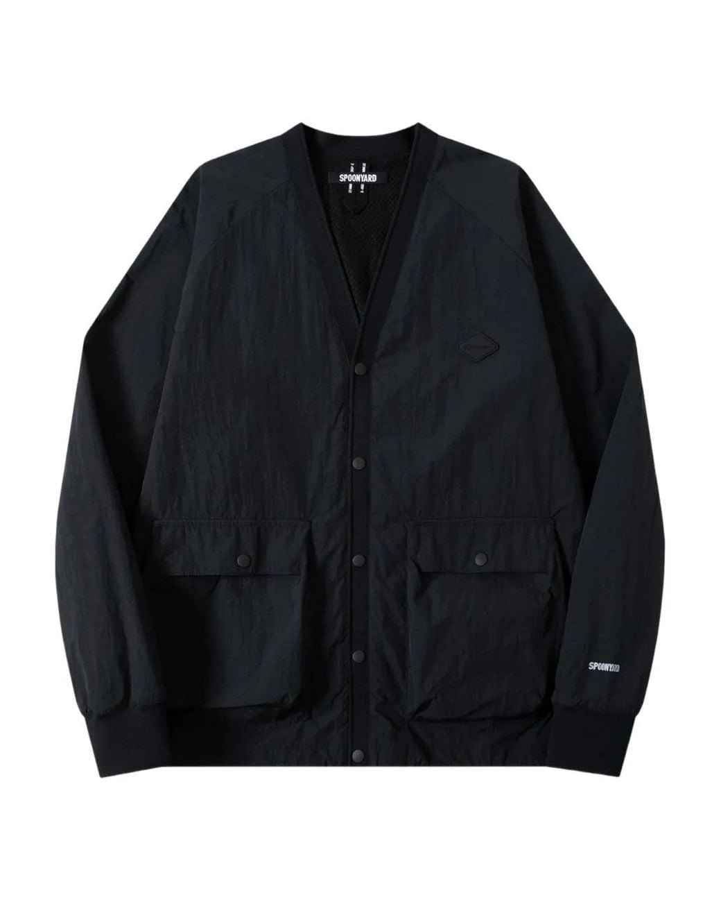 Spoonyard Black Front-Pockets Jacket