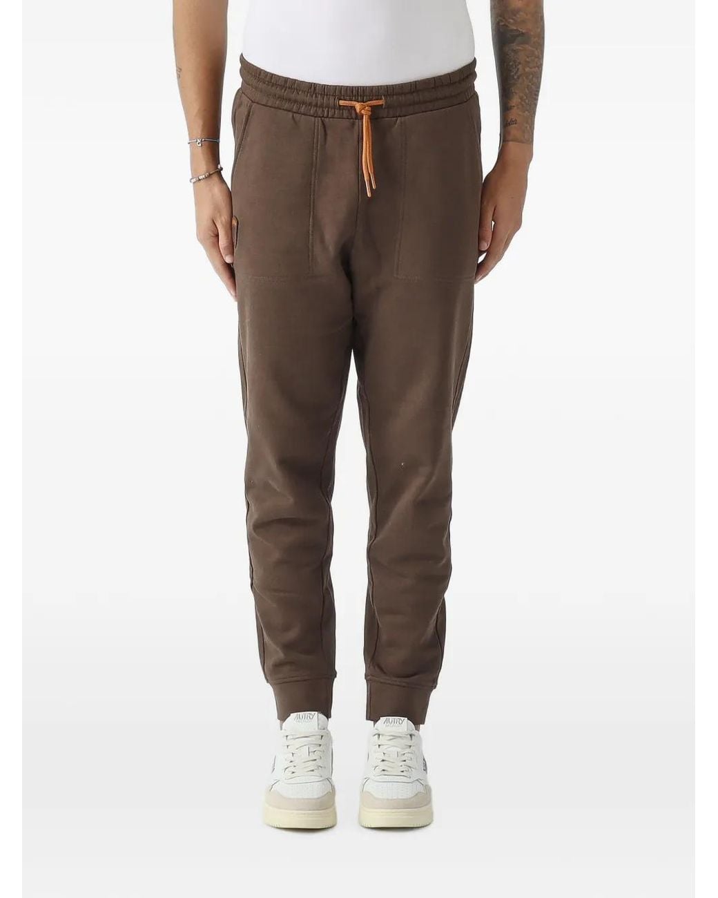 Blauer Brown Drawstring Track Pants for men