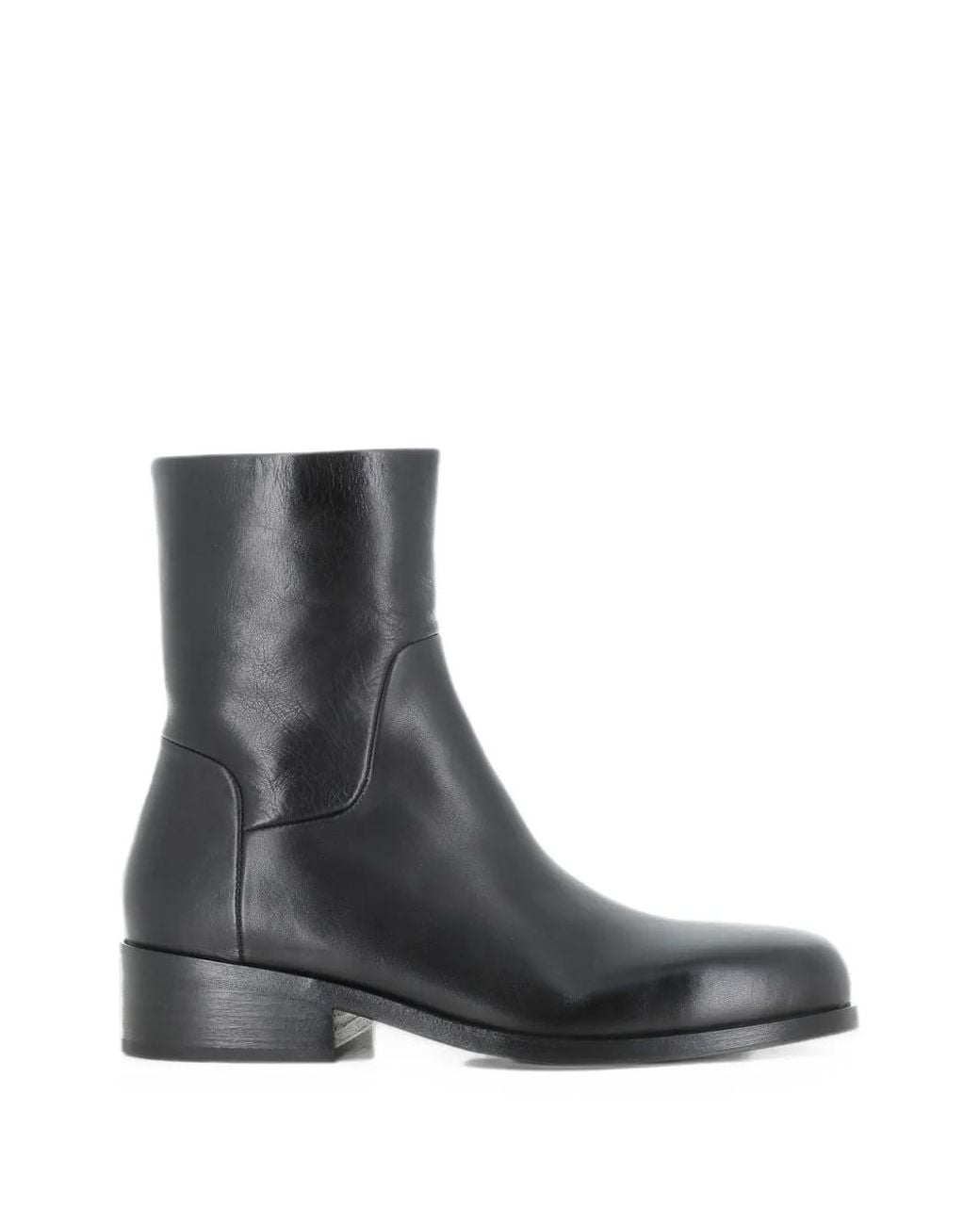 Marsèll Black Gnocco Side-Zip Leather Ankle Boots