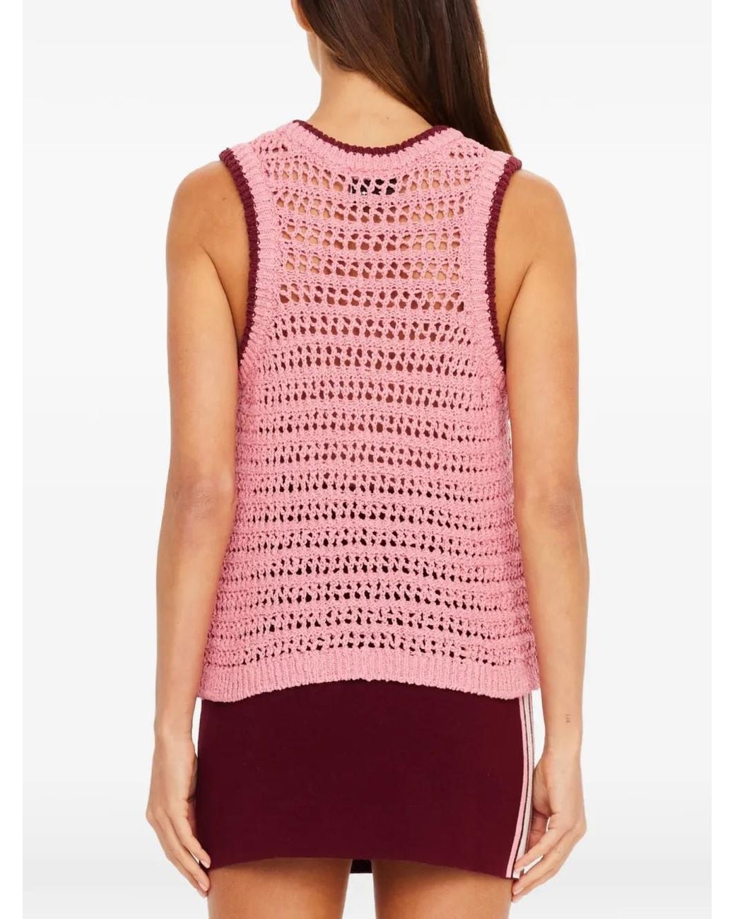 The Upside Pink Bahia Koby Knitted Tank Top