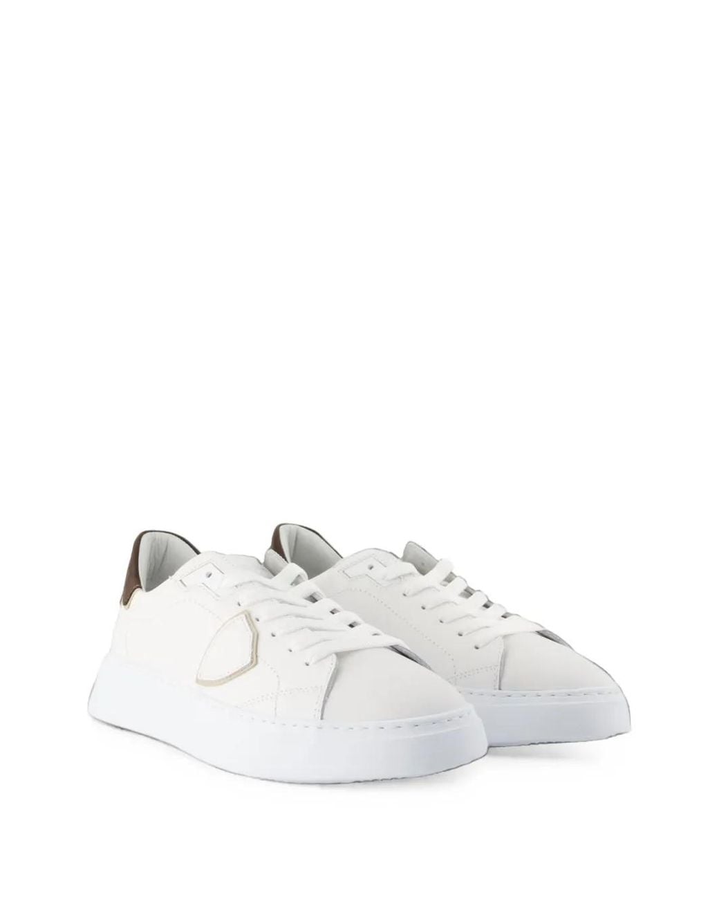 Philippe Model White Temple Low Sneakers for men