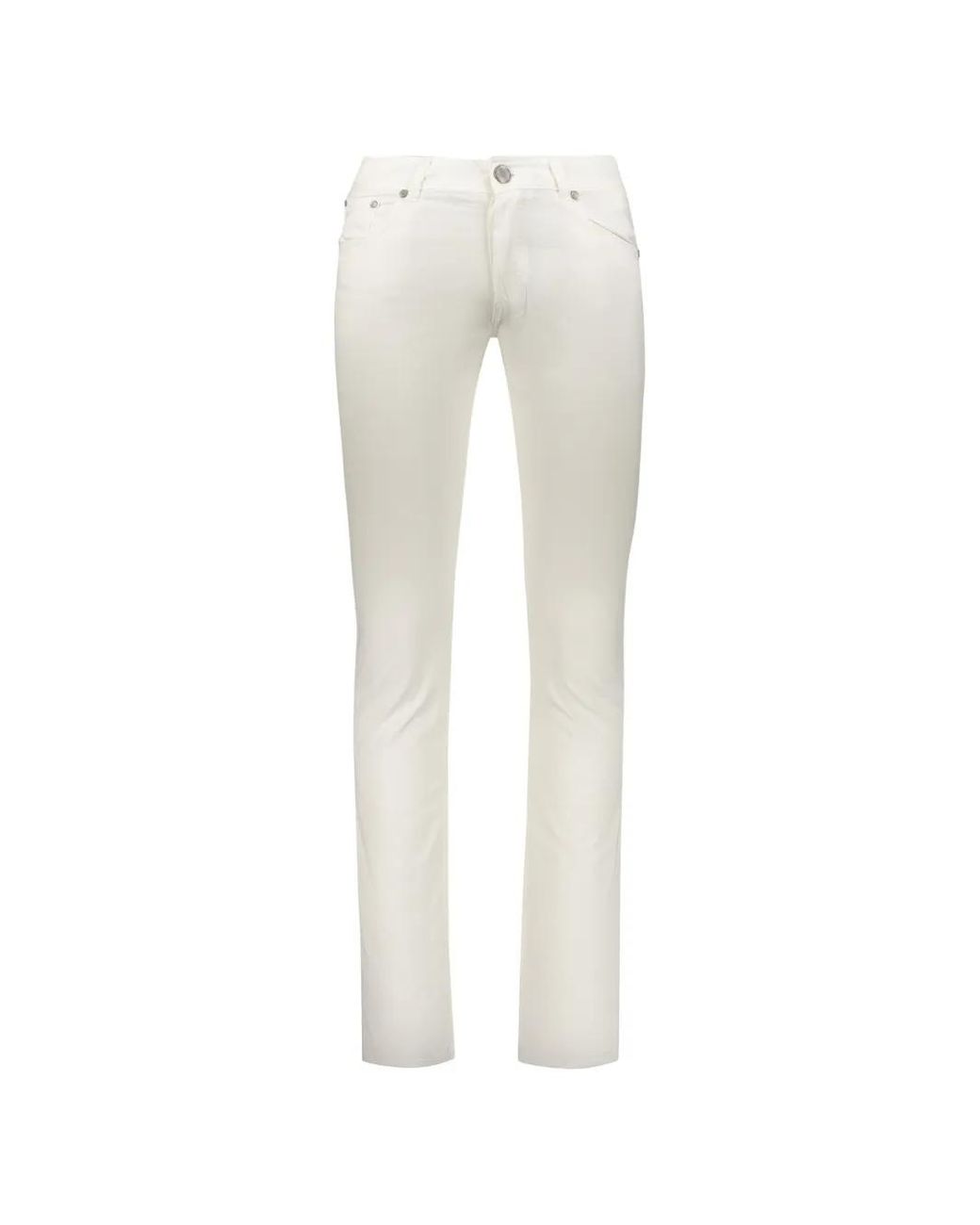 Moorer White Slim-Fit Jeans for men