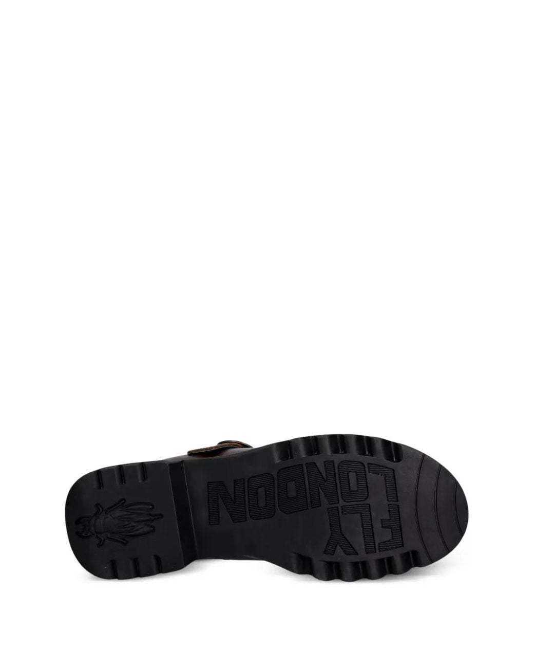 Fly London Brown T-Bar Buckle-Fastening Shoes