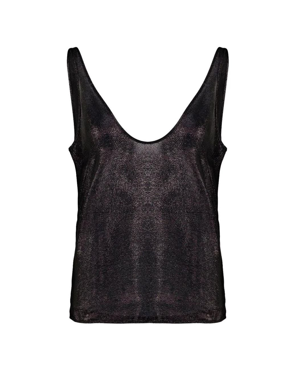 Tom Ford Black Metallic-Effect Tank Top