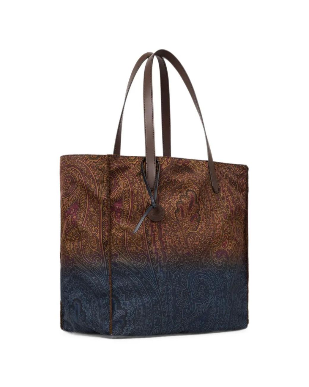 Etro Brown Shopping Printed
