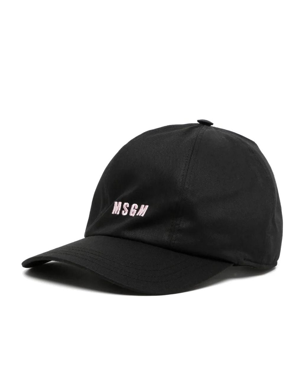 Gorra Con Logo Bordado MSGM de color Black