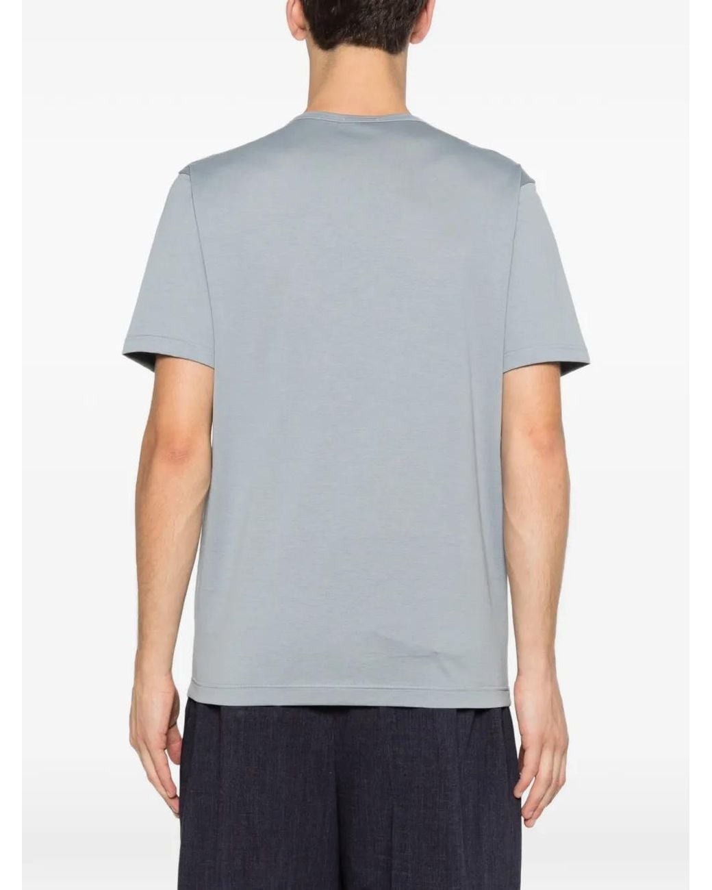 Sunspel Gray Crew-Neck Short-Sleeve T-Shirt for men