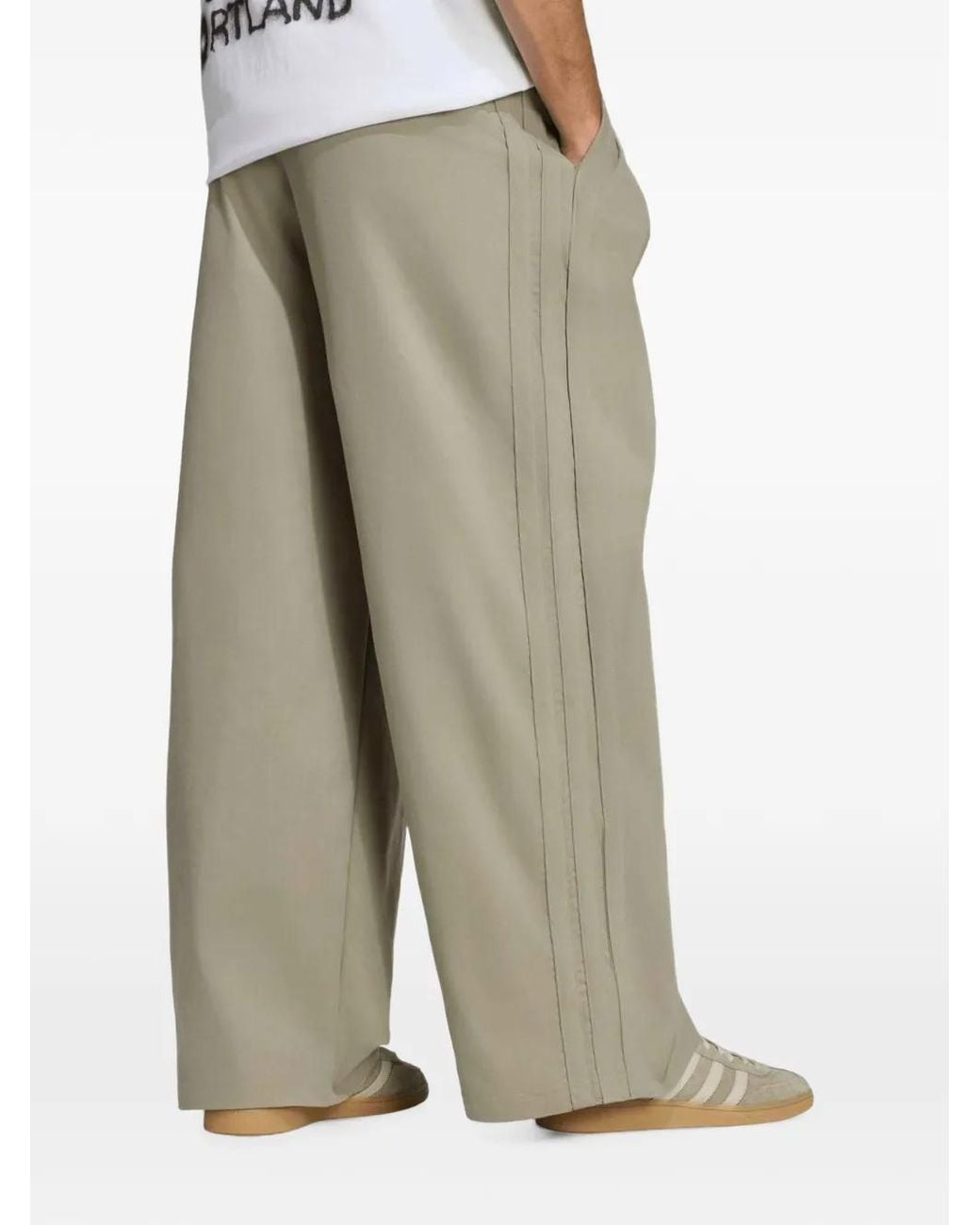 Adidas Natural Triple Pleated Pants for men