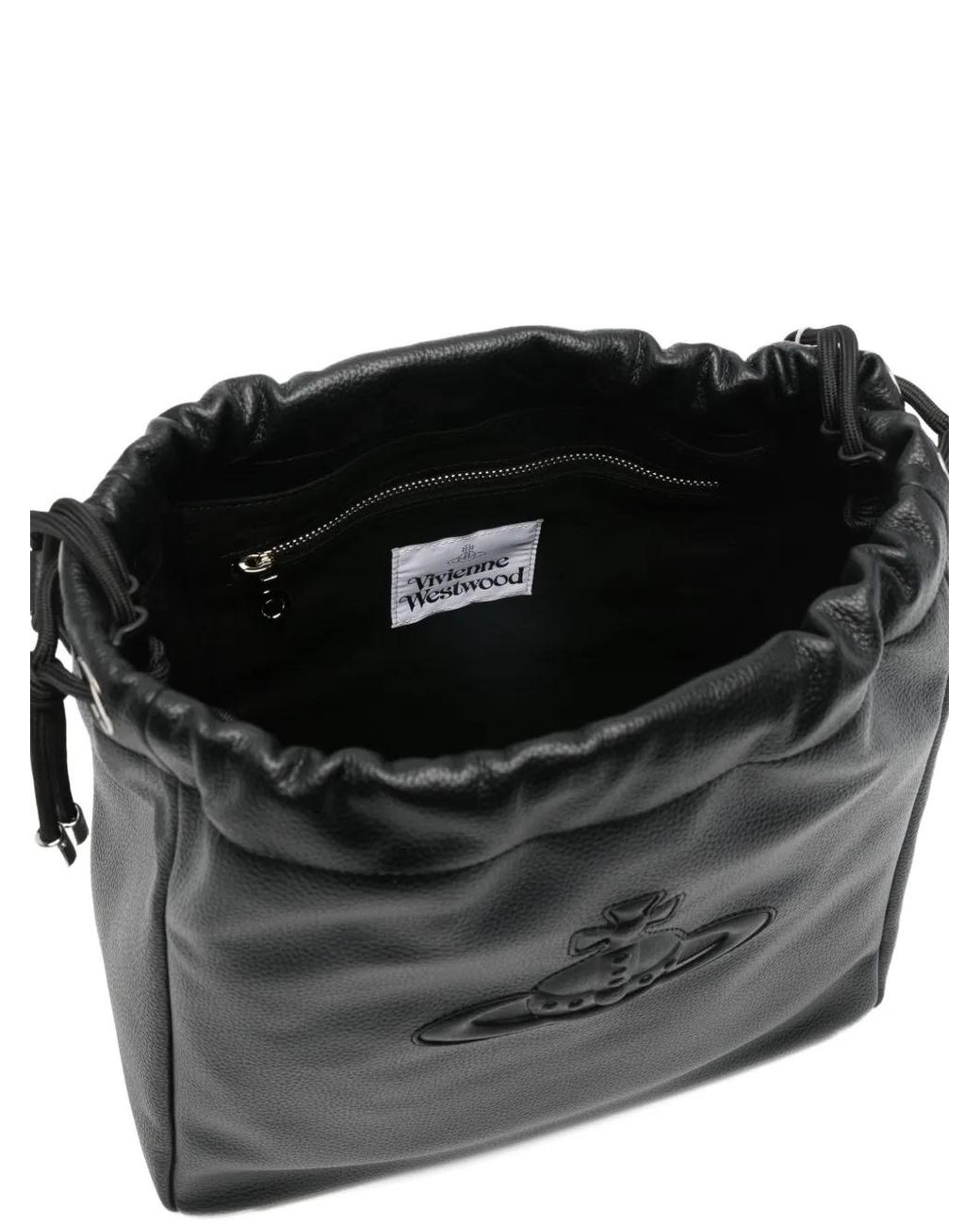 Vivienne Westwood Hilary Orb-Motif Bucket Bag in Black | Lyst